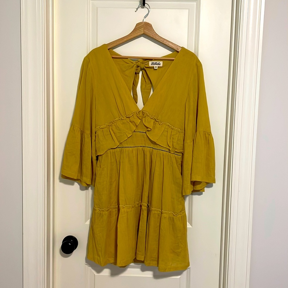 Listicle Mustard Boutique Dress